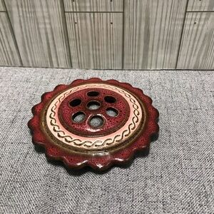 Vintage Ceramic Pottery Flower Frog